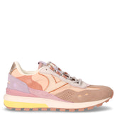 Sneaker in pelle e tessuto rosa | Boscaini Scarpe