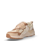 Garnier Aries sneaker in tessuto e pelle off white beige marrone | Boscaini Scarpe