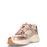 Sneaker in ecopelle e tessuto rosa bianco | Boscaini Scarpe