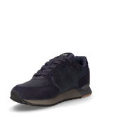 Travis Boost sneaker in pelle e tessuto navy | Boscaini Scarpe
