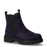 Stivaletto in tessuto scamosciato navy scuro | Boscaini Scarpe