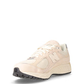 2002 sneaker in pelle e tessuto crema | Boscaini Scarpe