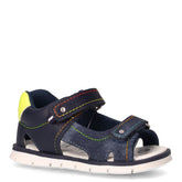 Figi sandalo in ecopelle e tessuto bambino denim | Boscaini Scarpe