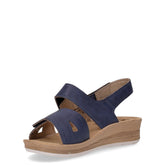 Sandalo con zeppa blu | Boscaini Scarpe