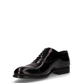 Stringata in pellle nero | Boscaini Scarpe
