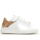 Sneaker con platform bianco geo beige - 1°CLASSE | Boscaini Scarpe