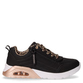 Uno Lite 2.0 sneaker in ecopelle ragazza nero | Boscaini Scarpe
