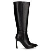 Stivale con tacco in ecopelle nero - Stivali Donna | Boscaini Scarpe