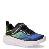 Microspec Velocity Grid Drift sneaker in tessuto ed ecopelle bambino blu lime | Boscaini Scarpe