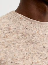 Maglione girocollo in cotone beige | Boscaini Scarpe