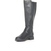 Stivale sotto al ginocchio in ecopelle nero | Boscaini Scarpe