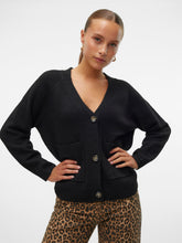 Cardigan in maglia con bottoni nero | Boscaini Scarpe