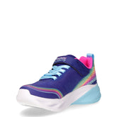 S Lights Cosmic Glow Rainbow Beam sneaker in tessuto con luci bambina navy | Boscaini Scarpe