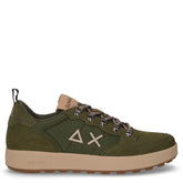 Genius Solid sneaker in pelle e tessuto militare scuro - SUN68 | Boscaini Scarpe