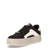 Cajo sneaker in ecopelle con platform nero bianco | Boscaini Scarpe