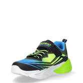 S Lights Flex Glow Ultra sneaker in tessuto con luci bambino nero lime | Boscaini Scarpe