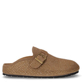 Ciabatta in ecopelle con strass sabbia - Mules | Boscaini Scarpe