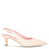 Décolleté slingback a punta in ecopelle panna - DU SIMON | Boscaini Scarpe