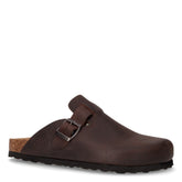 Sabot in pelle testa di moro | Boscaini Scarpe