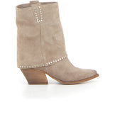 Stivaletto camperos con tacco taupe chiaro crosta - Stivaletti Donna | Boscaini Scarpe