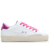 Girl's katy leather sneaker da ragazza bianco fuxia - SUN68 | Boscaini Scarpe