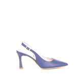 Décolleté a punta slingback blu - Slingback | Boscaini Scarpe