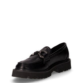 Mocassino in ecopelle con staffa nero | Boscaini Scarpe