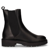 Stivaletto beatles in pelle nero | Boscaini Scarpe