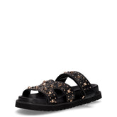 Ciabatta con borchie nero | Boscaini Scarpe