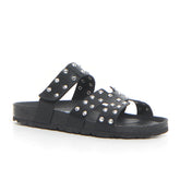 Sara ciabatta con borchie nero - GRUNLAND | Boscaini Scarpe