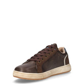 Sneaker in ecopelle mokka | Boscaini Scarpe