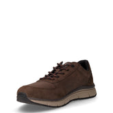 Sneaker in ecopelle e tessuto marrone | Boscaini Scarpe