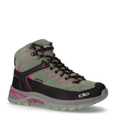 Rigel 2.0 Mid scarpa da trekking in pelle e tessuto ragazza salvia amaranto | Boscaini Scarpe