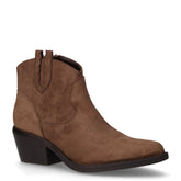 Camperos in tessuto con tacco khaki | Boscaini Scarpe
