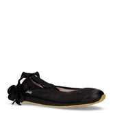 Ally Etoile ballerina in tessuto con laccetti nero - SUN68 | Boscaini Scarpe