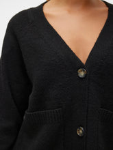Cardigan in maglia con bottoni nero | Boscaini Scarpe