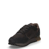 Travis Boost sneaker in pelle e tessuto antracite militare | Boscaini Scarpe