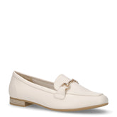 Mocassino in ecopelle con staffa crema | Boscaini Scarpe
