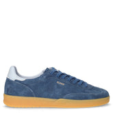 California Sun Suede Sneaker in pelle blu - SUN68 UOMO | Boscaini Scarpe