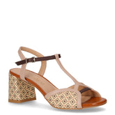 Sandalo con tacco in pelle nude - DU SIMON | Boscaini Scarpe