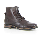 Stivaletto stringato con zip dark brown - Mid Season Sale Stivaletti Uomo | Boscaini Scarpe