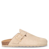 Sara ciabatta in pelle latte - Mules | Boscaini Scarpe