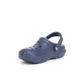 Classic lined clog navy charcoal | Boscaini Scarpe