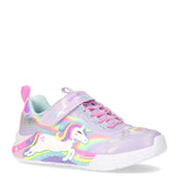 Unicorn chaser sneaker da bambina con luci in ecopelle lavanda - Scarpe Bambina | Boscaini Scarpe