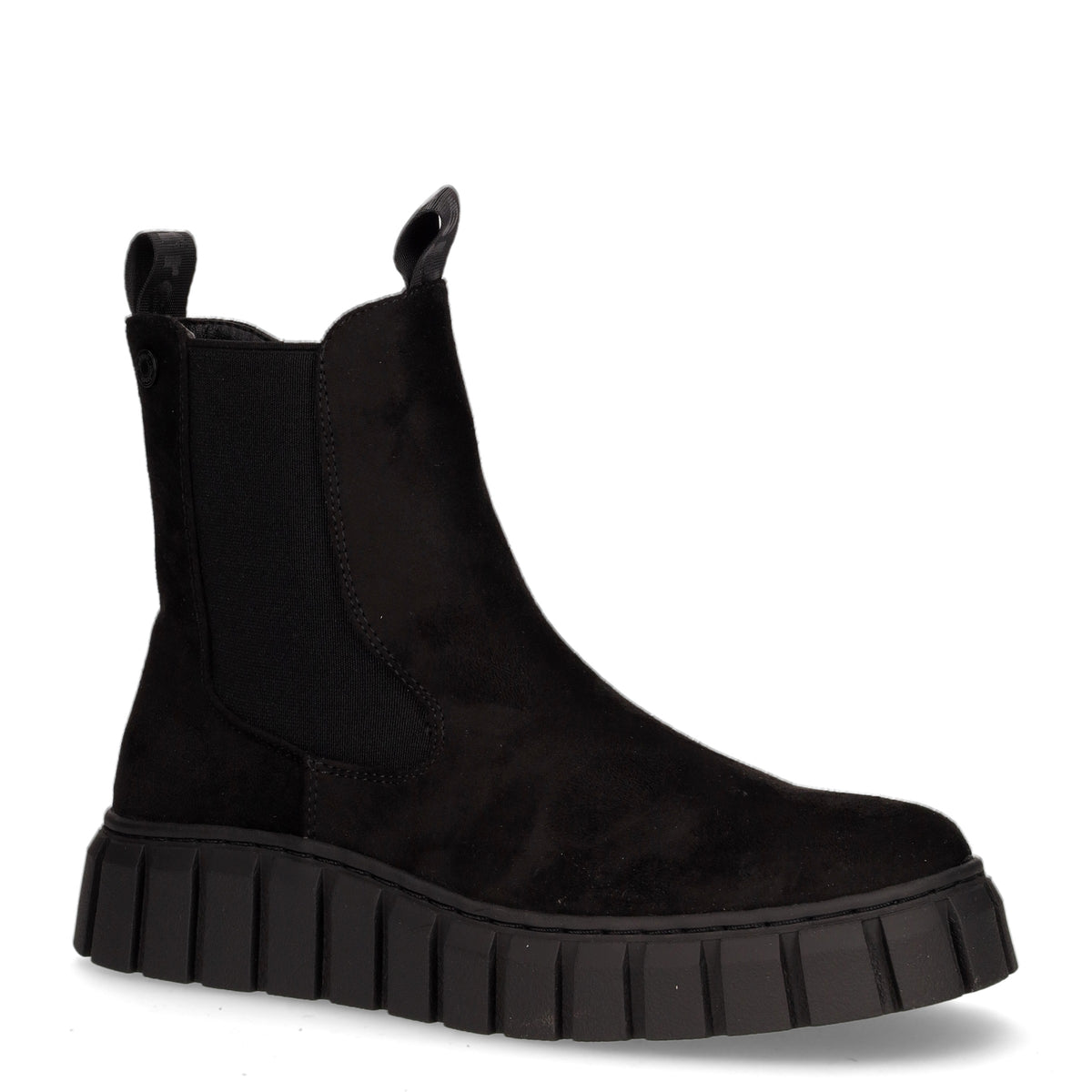 Stivaletto Refresh Nero Con Lacci E Zip Laterale - Donna, Tacco 8 Cm, Platform, Suola Antiscivolo, Certificato Vegano PETA, Taglia 7 - 2