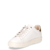 Bend low sneaker in pelle bianco oro | Boscaini Scarpe