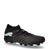 Future 9 Match FG/AG scarpa da calcio in ecopelle e tessuto nero menta | Boscaini Scarpe