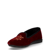 Texi pantofola in tessuto vino | Boscaini Scarpe