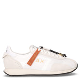 Easy Runner sneaker in tessuto e pelle bianco | Boscaini Scarpe