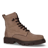 Stivaletto stringato in pelle taupe - Scarpe Donna | Boscaini Scarpe